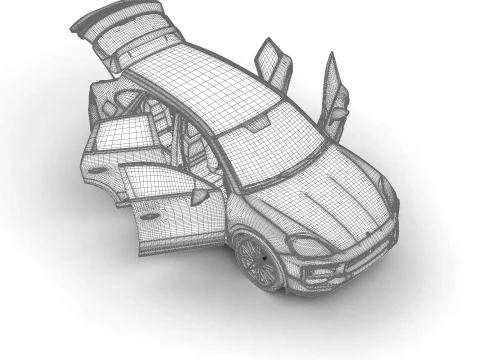 Porsche Cayenne GTS 2025 Sede Modelo 3D