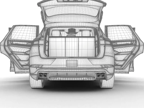 Porsche Cayenne GTS 2025 Sede Modelo 3D