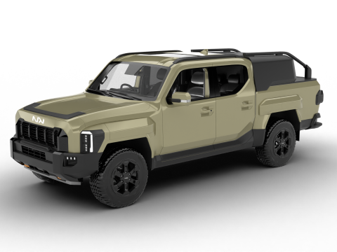 Kia Tasman Customized 2026 3D Model