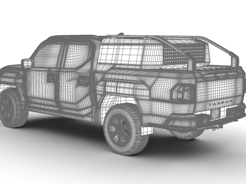 Kia Tasman Customized 2026 3D Model