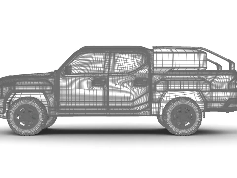 Kia Tasman personalizzata 2026 Modello 3D