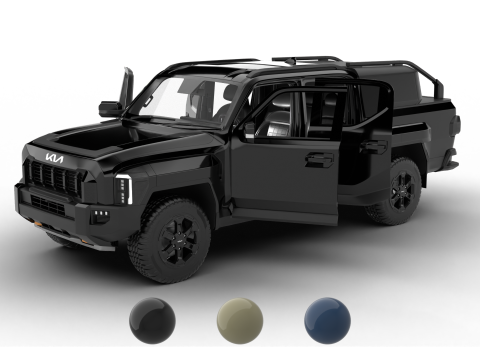 Kia Tasman Customized 2026 HQ 3D Модель