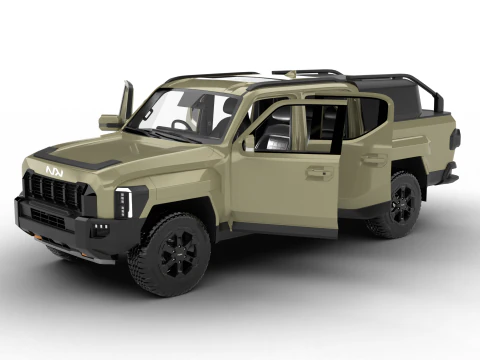 Kia Tasman Personalizzato 2026 HQ Modello 3D