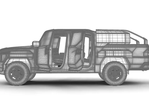 Kia Tasman Personalizzato 2026 HQ Modello 3D