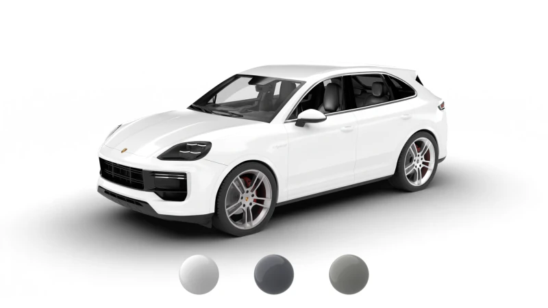 ポルシェ カイエン ターボ E ハイブリッド 2025 3Dモデル .c4d .max .obj .3ds .fbx .stl .blend 