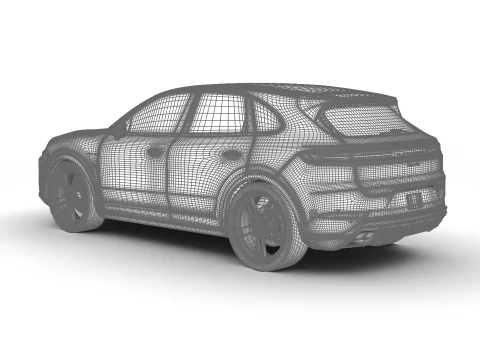 ポルシェ カイエン ターボ E ハイブリッド 2025 3Dモデル