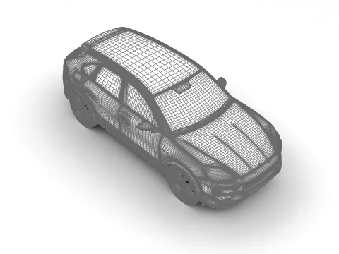 ポルシェ カイエン ターボ E ハイブリッド 2025 3Dモデル
