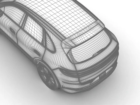 ポルシェ カイエン ターボ E ハイブリッド 2025 3Dモデル