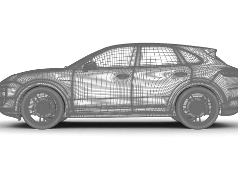 ポルシェ カイエン ターボ E ハイブリッド 2025 3Dモデル
