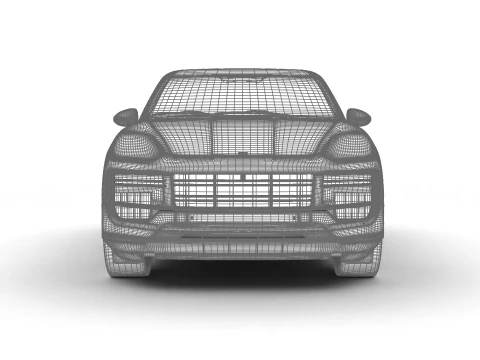 ポルシェ カイエン ターボ E ハイブリッド 2025 3Dモデル