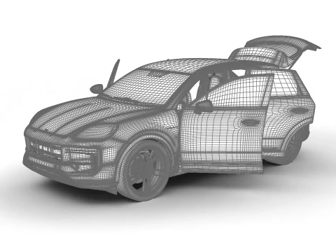 Porsche Cayenne Turbo E-Hybrid 2025 HQ Modello 3D