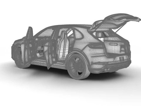 Porsche Cayenne Turbo E-Hybrid 2025 HQ Modello 3D