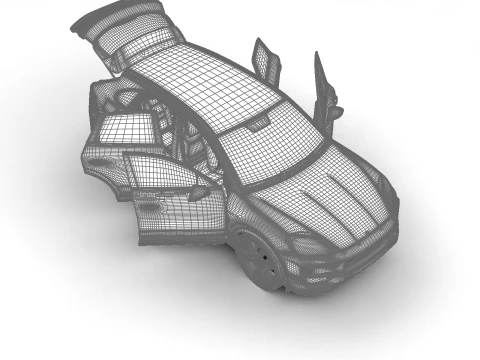 Porsche Cayenne Turbo E-Hybrid 2025 HQ Modello 3D