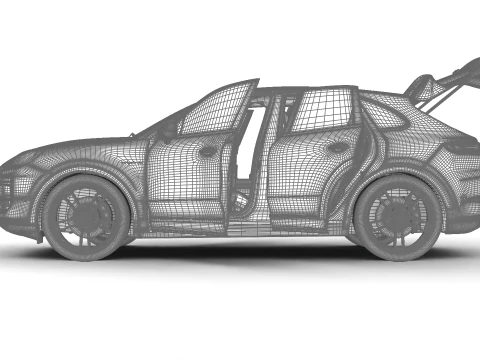 Porsche Cayenne Turbo E-Hybrid 2025 HQ Modello 3D