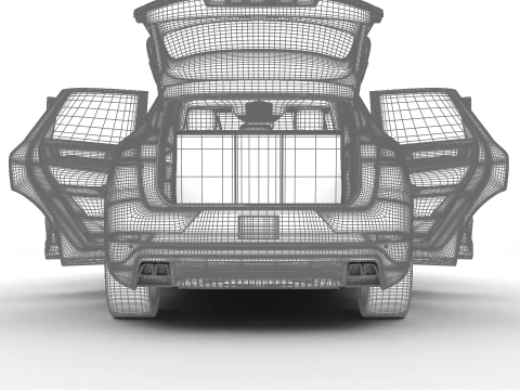 Porsche Cayenne Turbo E-Hybrid 2025 HQ Modello 3D