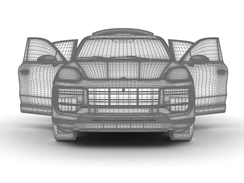 Porsche Cayenne Turbo E-Hybrid 2025 HQ Modello 3D