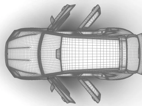 Porsche Cayenne Turbo E-Hybrid 2025 HQ Modello 3D