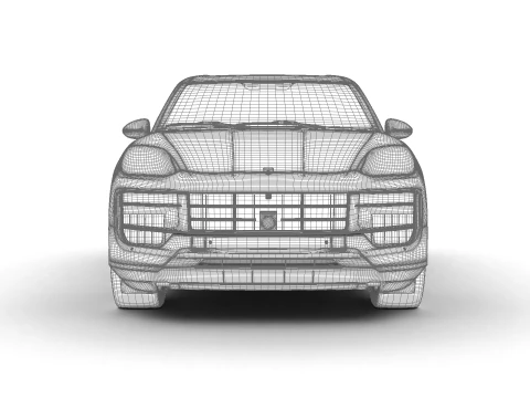 Porsche Cayenne E-Hybrid Black Edition 2025 Modello 3D