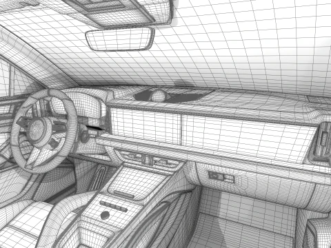 Porsche Cayenne E-Hybrid Black Edition 2025 Modello 3D