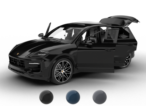 Porsche Cayenne S E-Hybrid Black Edition HQ 2025 г. 3D Модель