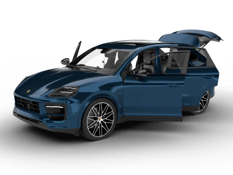 Porsche Cayenne E-Hybrid Black Edition HQ 2025 Modello 3D