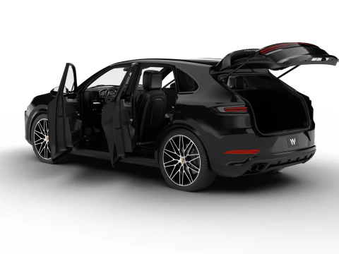 Porsche Cayenne E-Hybrid Black Edition HQ 2025 Modello 3D