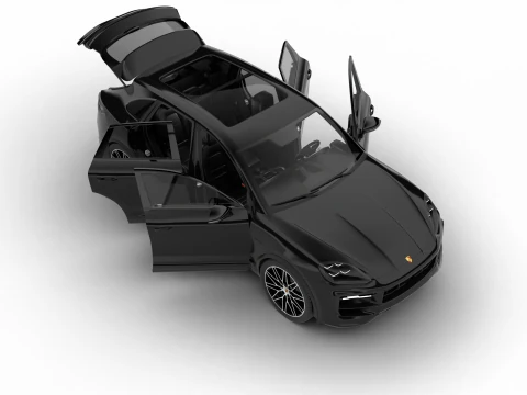 Porsche Cayenne E-Hybrid Black Edition HQ 2025 Modello 3D