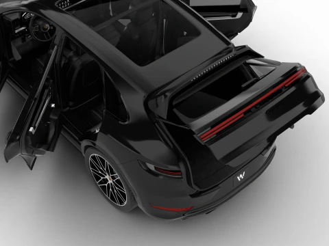 Porsche Cayenne E-Hybrid Black Edition HQ 2025 Modello 3D
