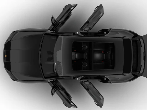 Porsche Cayenne E-Hybrid Black Edition HQ 2025 Modello 3D