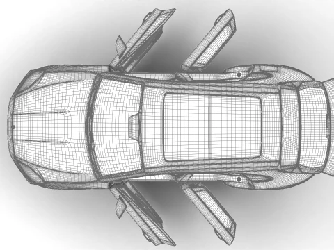 Porsche Cayenne E-Hybrid Black Edition HQ 2025 Modello 3D