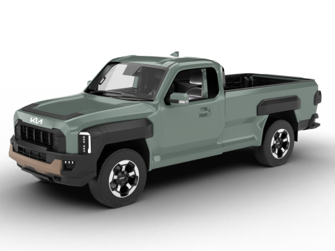 Kia Tasman Single Cab 2026 3D Model