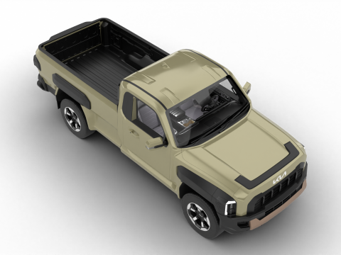 Kia Tasman Single Cab 2026 3D Model