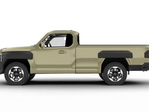 Kia Tasman Single Cab 2026 3D Model