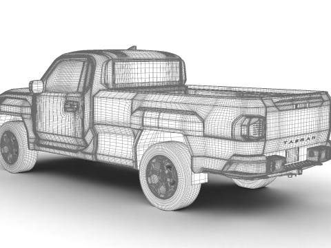 Kia Tasman Single Cab 2026 3D Model