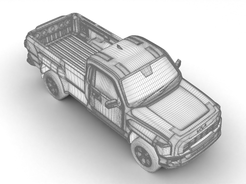Kia Tasman Single Cab 2026 3D Model