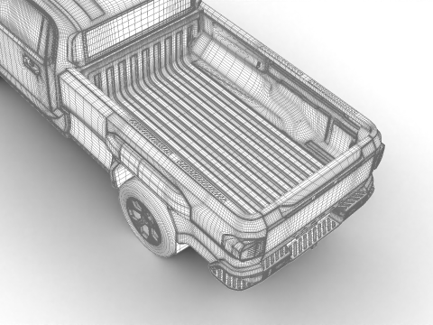 Kia Tasman Single Cab 2026 3D Model