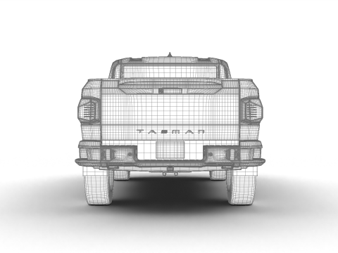 Kia Tasman Single Cab 2026 3D Model