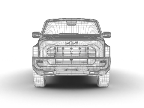 Kia Tasman Single Cab 2026 3D Model