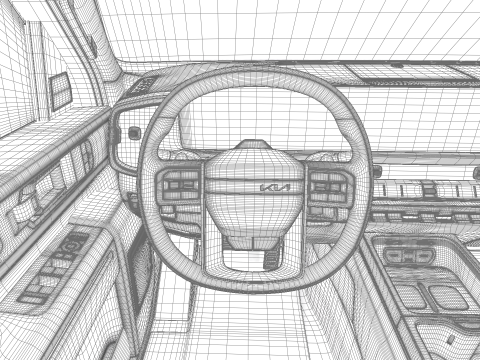Kia Tasman Single Cab 2026 3D Model