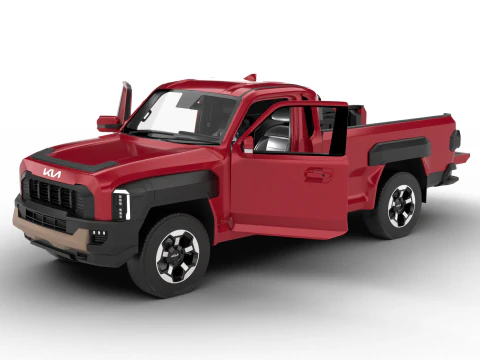 Kia Tasman cabina singola 2026 HQ Modello 3D