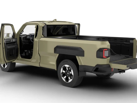 Kia Tasman cabina singola 2026 HQ Modello 3D