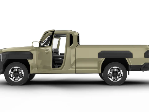 Kia Tasman cabina singola 2026 HQ Modello 3D