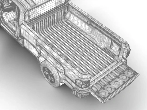 Kia Tasman cabina singola 2026 HQ Modello 3D