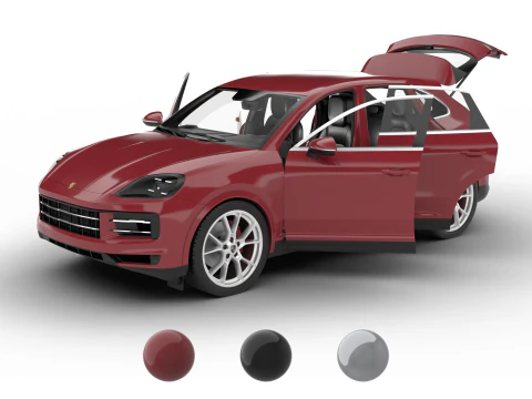 Markas Besar Porsche Cayenne S 2025 Model 3D
