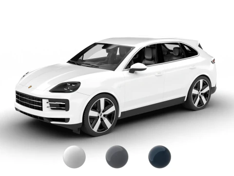 Porsche Cayenne E-Hybrid 2025 Model 3D