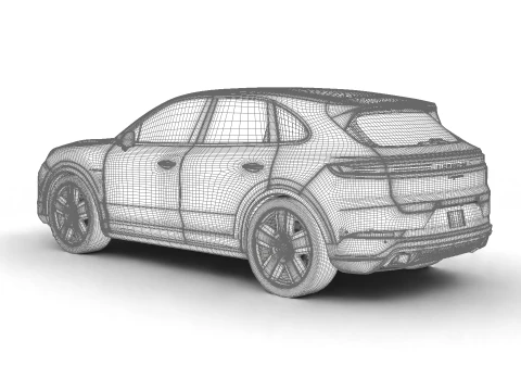 Porsche Cayenne E-Hybrid 2025 Modello 3D