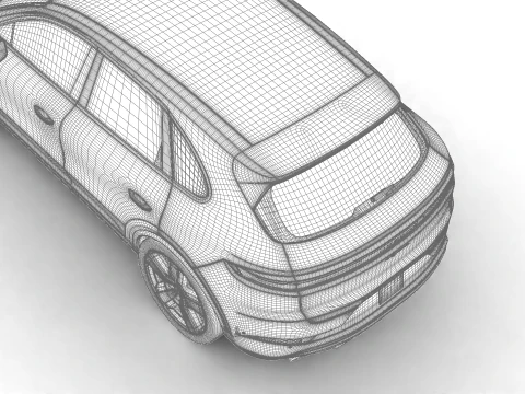 Porsche Cayenne E-Hybrid 2025 Modello 3D