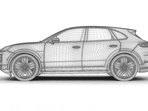 Porsche Cayenne E-Hybrid 2025 Modello 3D