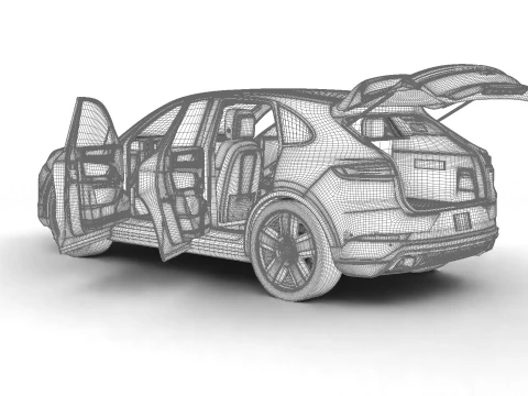 Porsche Cayenne E-Hybrid 2025 Genel Merkez 3D Model
