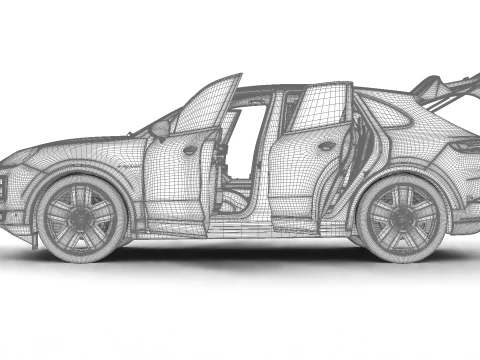 Porsche Cayenne E-Hybrid 2025 Genel Merkez 3D Model